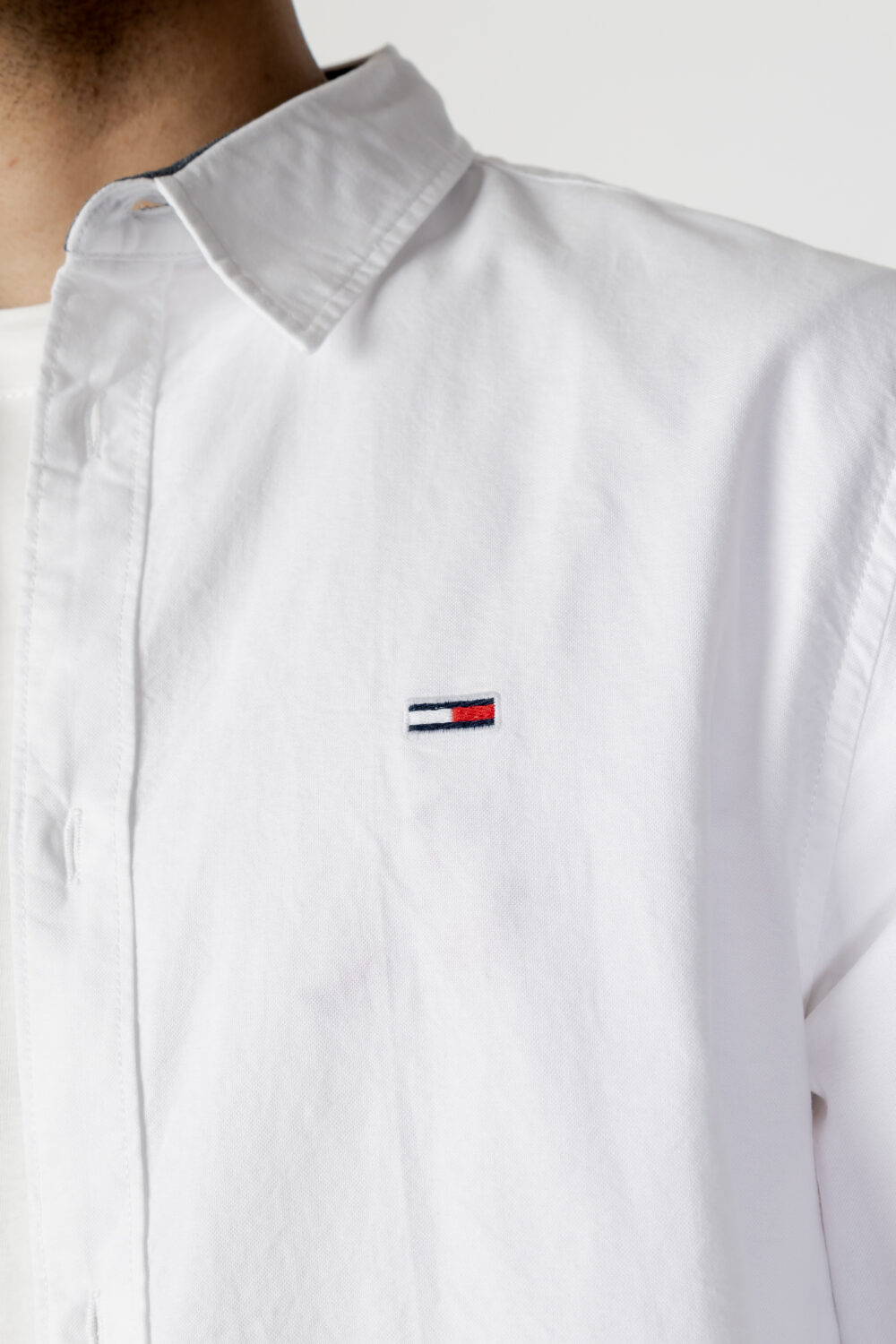 Camicia manica lunga Tommy Hilfiger Jeans TJM CLASSIC OXFORD S Bianco - Foto 2