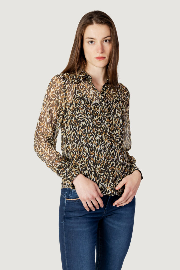 Camicia manica lunga Only ONLELIZA L/S SHIRT PTM Marrone