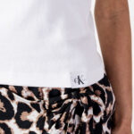 Canotta Calvin Klein Jeans TAB RIB TANK TOP Bianco - Foto 3