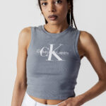 Canotta Calvin Klein Jeans ARCHIVAL MONOLOGO RI Grigio - Foto 1