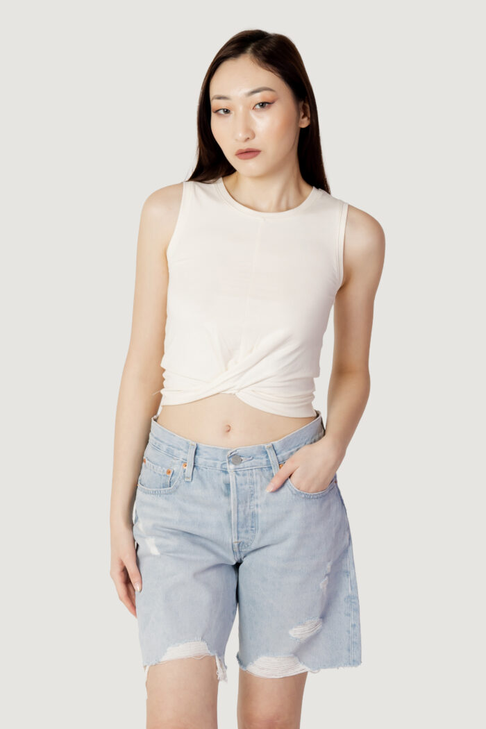 Canotta Fila CARNAC cropped top Latte – 110850