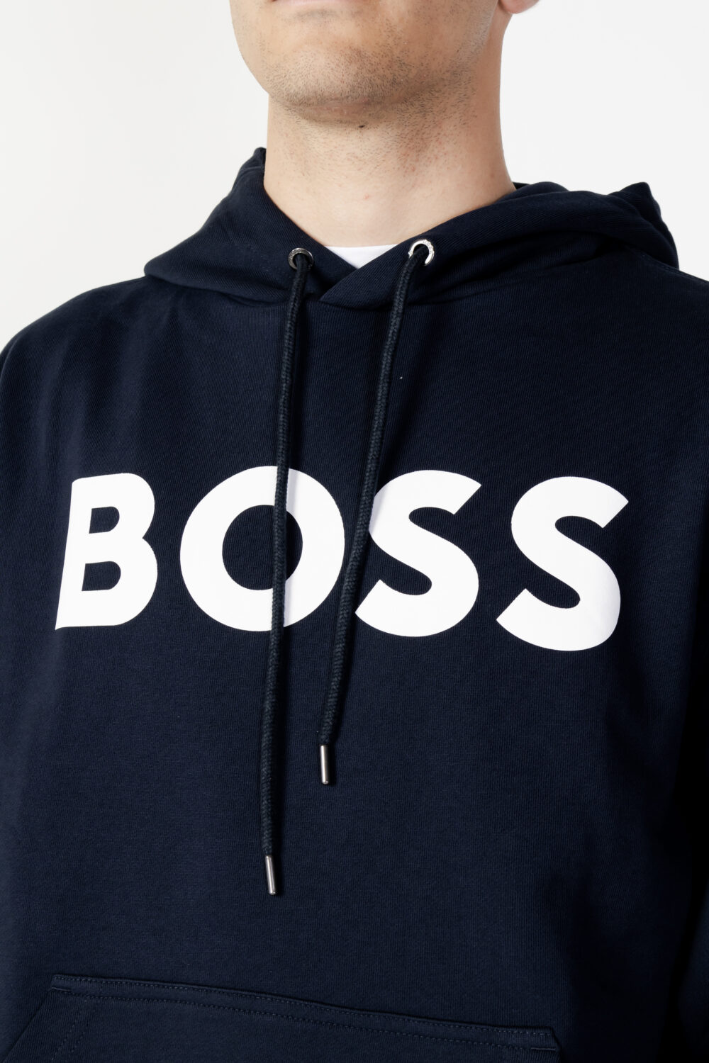 Felpa con cappuccio Boss WEBASICHOOD Blu marine - Foto 2