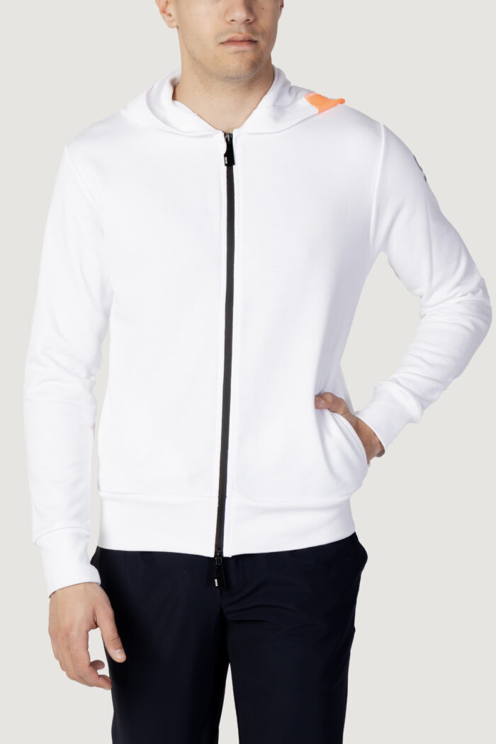 Felpa con cappuccio Suns MARZIO TAG CON ZIP Bianco