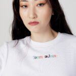 Felpa senza cappuccio Tommy Hilfiger Jeans TJW REG COLOR SERIF Bianco - Foto 2