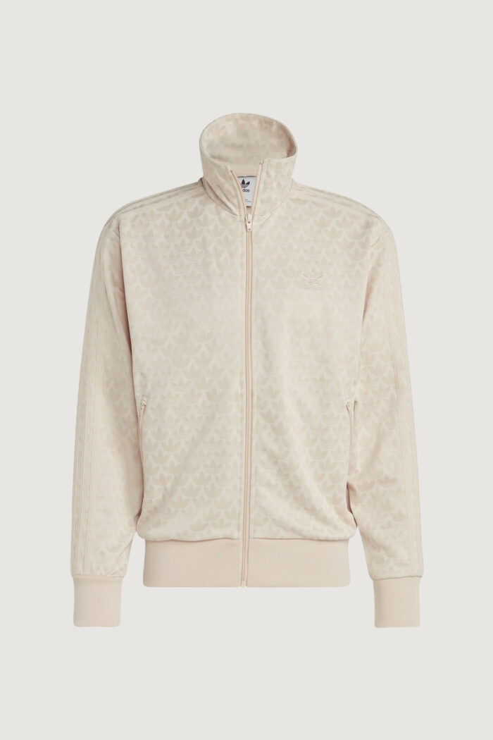 Felpa senza cappuccio Adidas Originals MONO TRACKTOP ZIP Beige