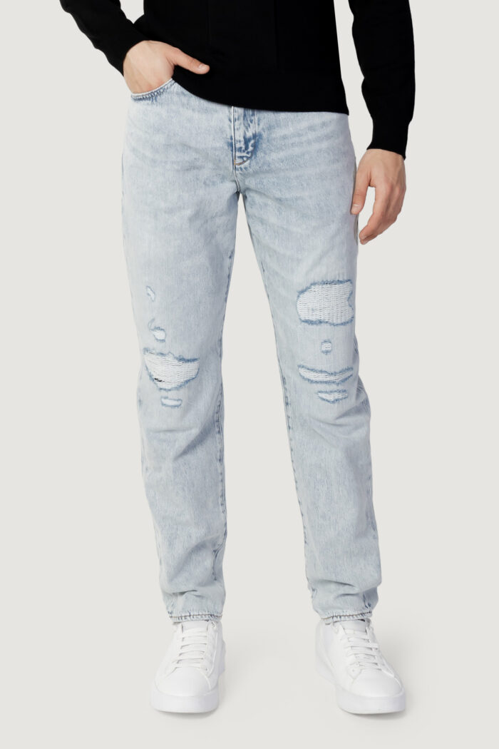 Jeans skinny Armani Exchange CARROT 5 TASCHE Denim chiaro