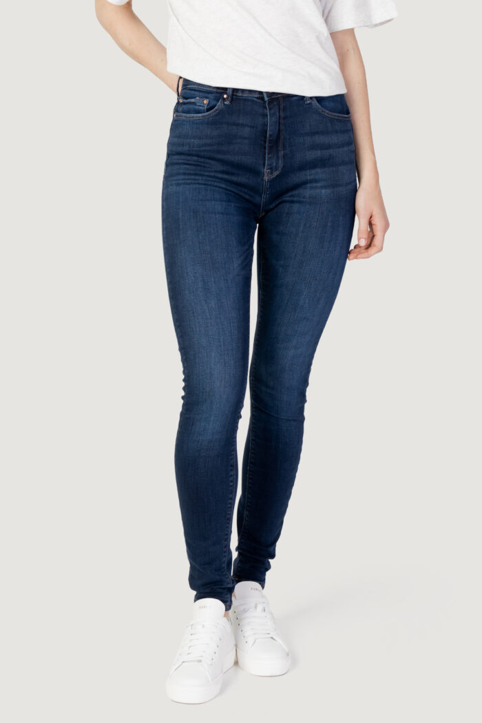 Jeans skinny Only ONLPAOLA HW SK DNM AZGZ878 NOOS Denim scuro – 110423