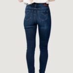 Jeans skinny Only ONLPAOLA HW SK DNM AZGZ878 NOOS Denim scuro - Foto 4