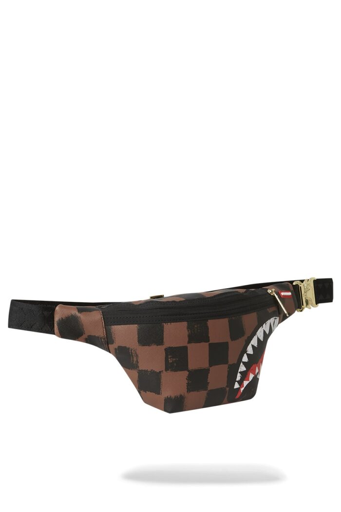 Marsupio Sprayground SHARKS IN PARIS PAINTED CROSSBODY Marrone