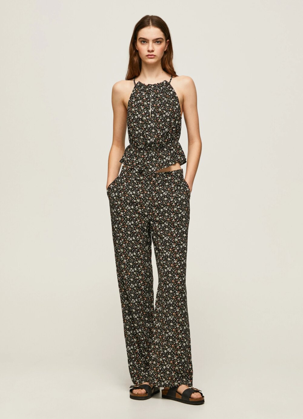 Pantaloni a palazzo Pepe Jeans PARYA Nero - Foto 2
