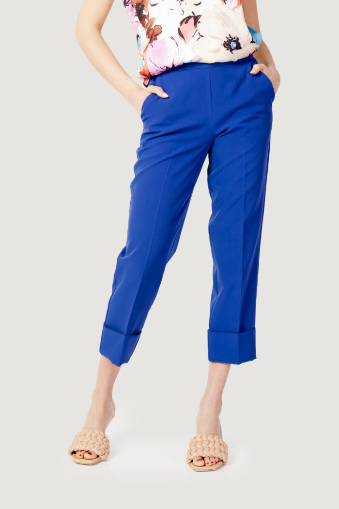 Pantaloni a sigaretta Sandro Ferrone TINTA UNITA Blu – 110398
