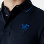 Polo manica corta Blauer. PROFILO COLLO BICOLORE Blue scuro - Foto 2