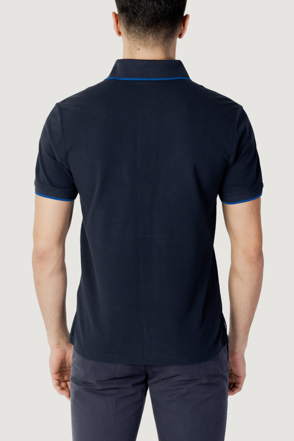 Polo manica corta Blauer. PROFILO COLLO BICOLORE Blue scuro - Foto 4