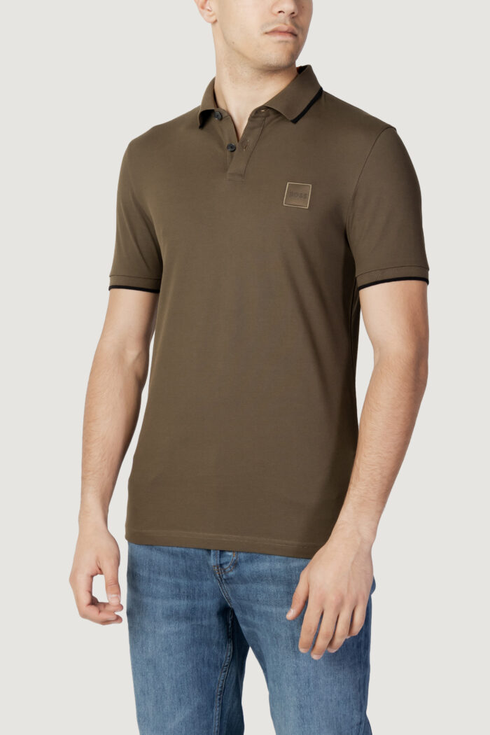 Polo manica corta Boss JERSEY PASSERTRIP Verde Oliva – 111234
