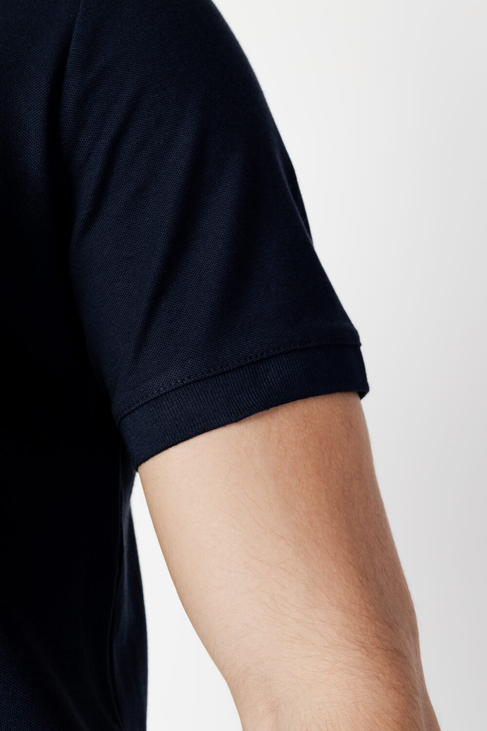 Polo manica corta Calvin Klein LOGO REFINED PIQUE SLIM Blue scuro - Foto 4