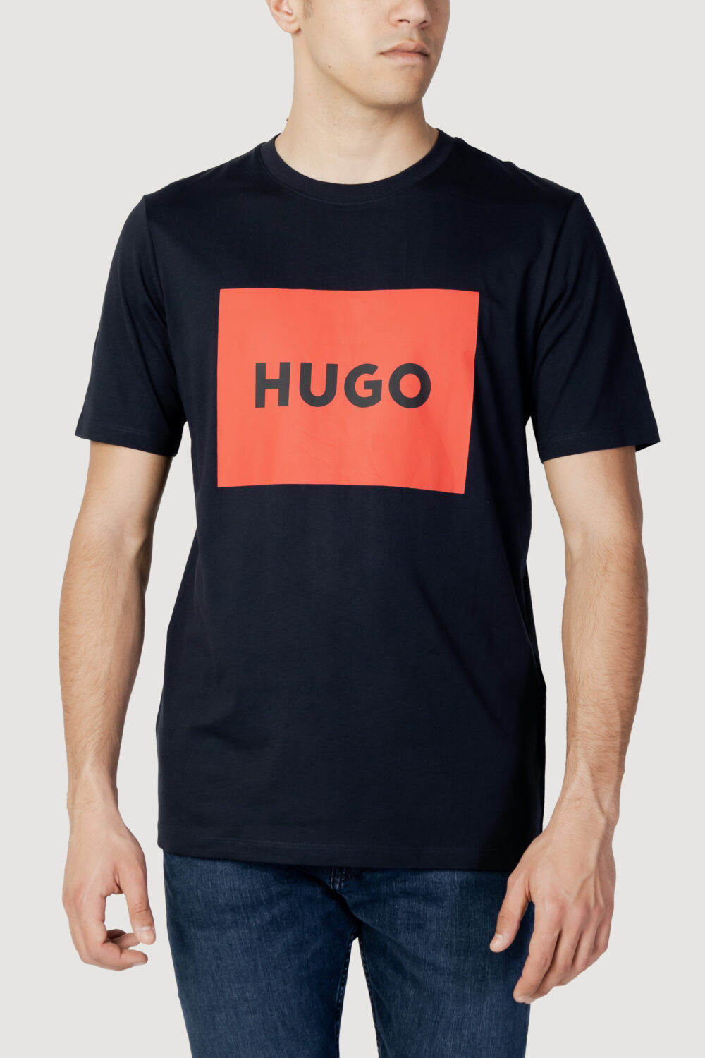 Polo manica corta Hugo JERSEY DULIVE222 Blue scuro - Foto 1