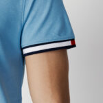 Polo manica corta Tommy Hilfiger Jeans TJM REG FLAG CUFFS P Celeste - Foto 5