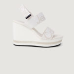 Scarpe con tacco Calvin Klein Jeans WEDGE SANDAL WEBBING Bianco - Foto 1