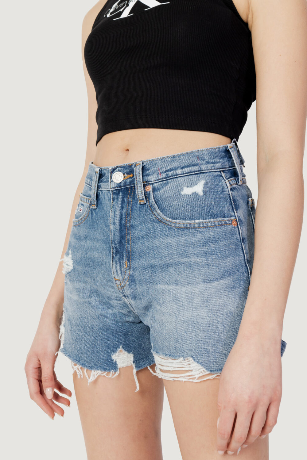 Shorts Tommy Hilfiger Jeans HOT PANT SHORT BG003 Denim - Foto 1