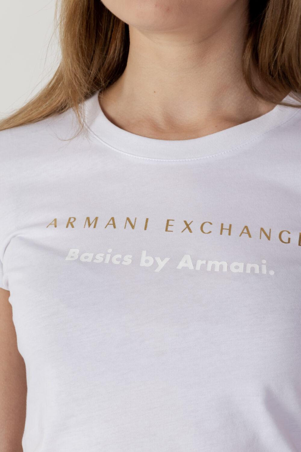 T-shirt Armani Exchange LOGO Bianco - Foto 2