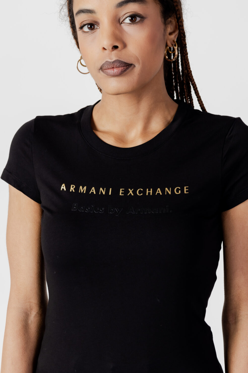 T-shirt Armani Exchange LOGO Nero - Foto 2