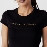 T-shirt Armani Exchange LOGO Nero - Foto 2