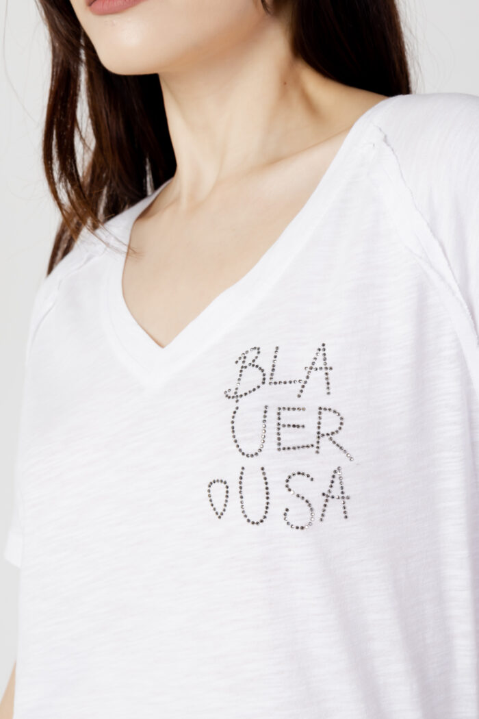 T-shirt Blauer LOGO LATERALE Bianco – 110223