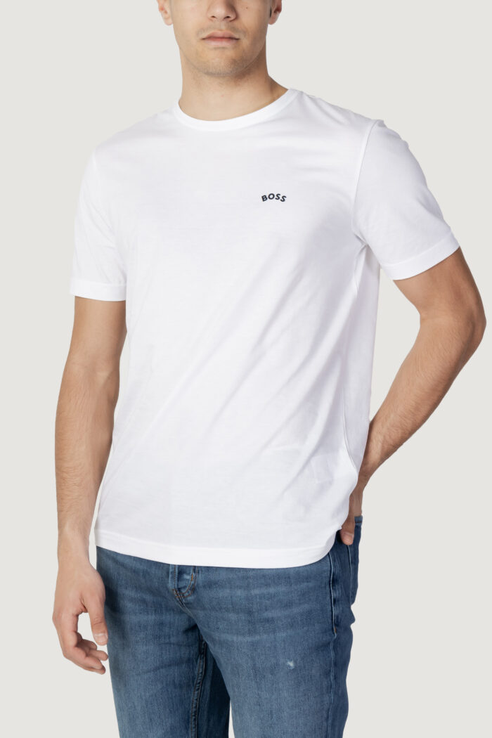 T-shirt Boss JERSEY TEE CURVED Bianco – 109484
