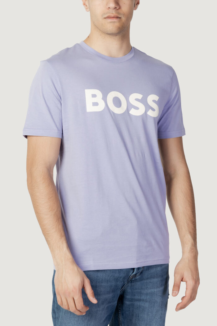 T-shirt Boss JERSEY THINKING 1 Lilla – 112011
