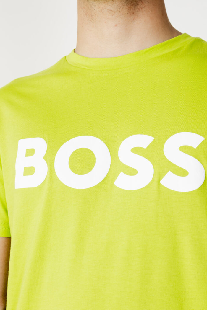 T-shirt Boss JERSEY THINKING 1 Verde flavour – 112011