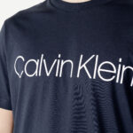 T-shirt Calvin Klein COTTON FRONT LOGO Blu - Foto 2