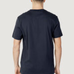 T-shirt Calvin Klein COTTON FRONT LOGO Blu - Foto 3