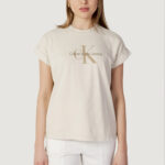 T-shirt Calvin Klein Jeans MINERAL DYE TEE Beige - Foto 1