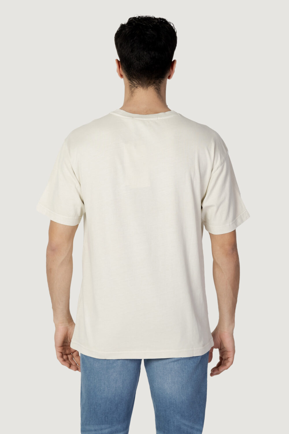 T-shirt Calvin Klein Jeans MONOLOGO MINERAL DYE Beige - Foto 3