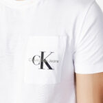 T-shirt Calvin Klein Jeans CORE MONOLOGO POCKET SLIM TEE Bianco - Foto 2
