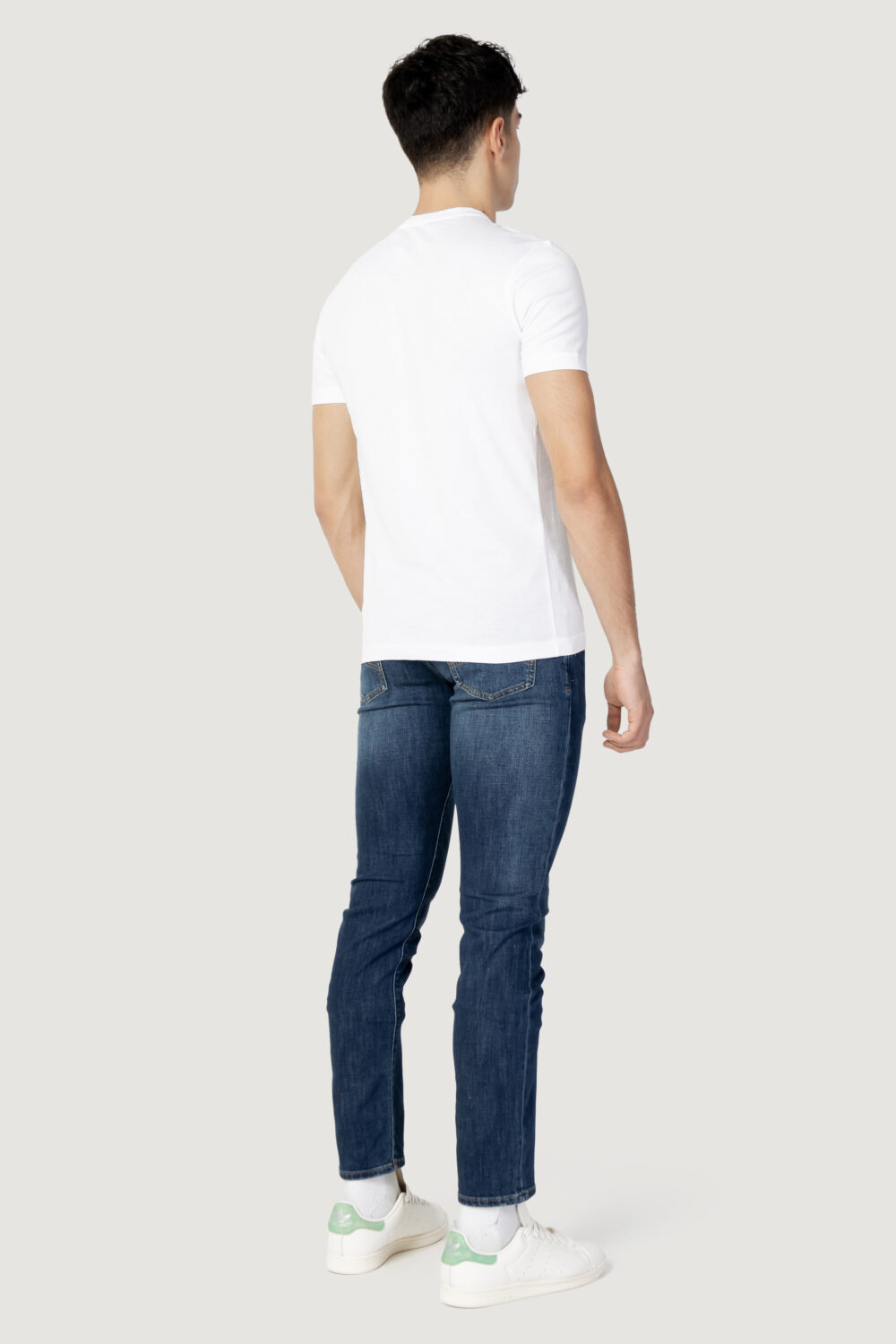 T-shirt Calvin Klein Jeans CORE MONOLOGO POCKET SLIM TEE Bianco - Foto 4