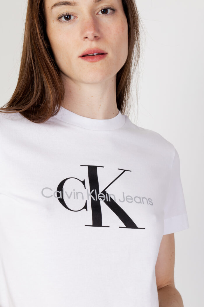 T-shirt Calvin Klein CORE MONOLOGO REGULAR Bianco – 112148