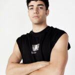 T-shirt Calvin Klein Jeans CK BOX SLEEVELESS TA J30J322878BEH Nero - Foto 2