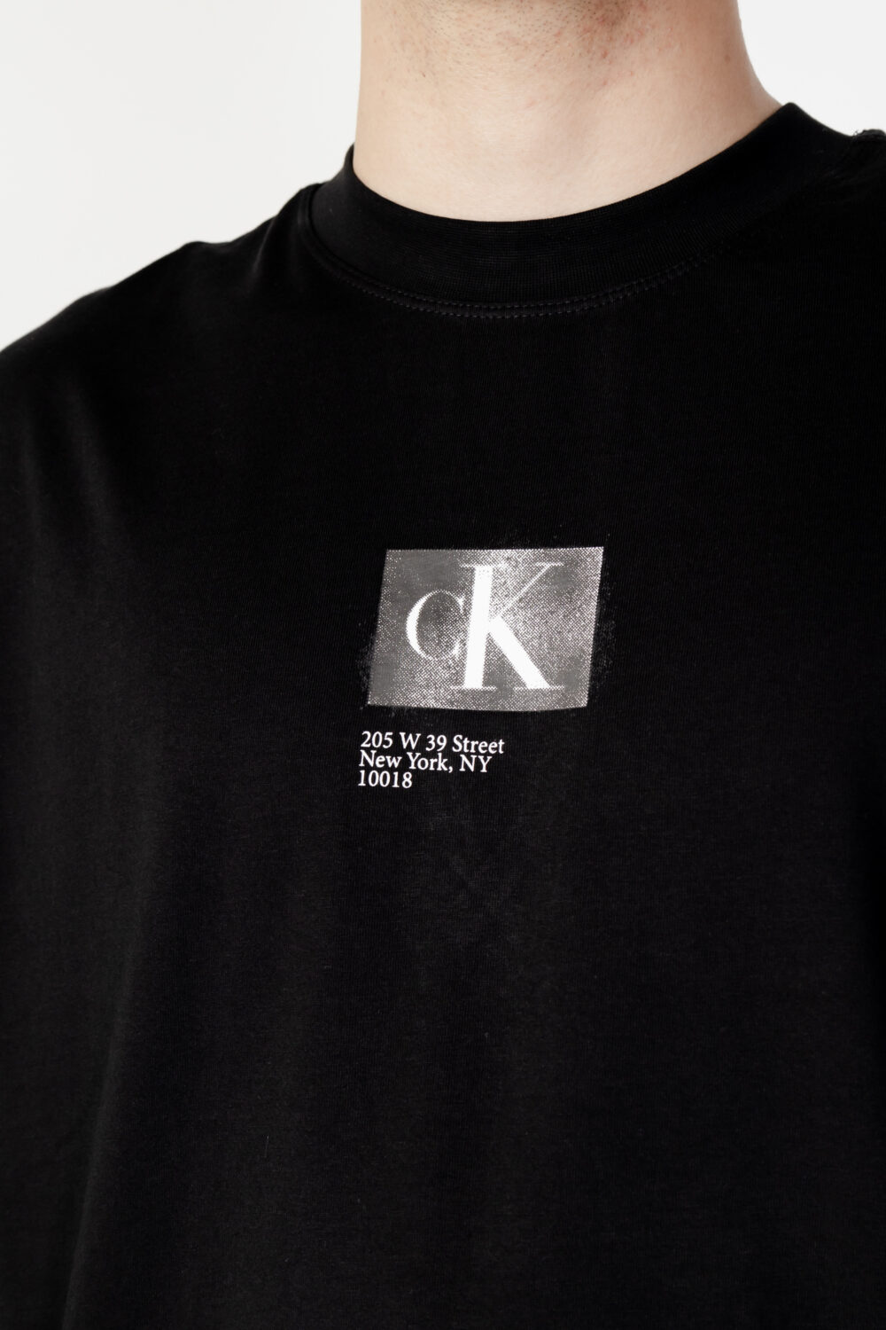 T-shirt Calvin Klein Jeans CK BOX SLEEVELESS TA J30J322878BEH Nero - Foto 3