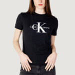 T-shirt Calvin Klein Jeans CORE MONOLOGO REGULAR Nero - Foto 1