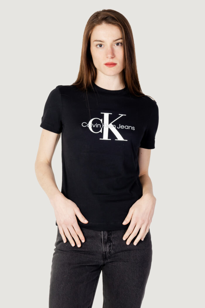 T-shirt Calvin Klein CORE MONOLOGO REGULAR Nero – 112148