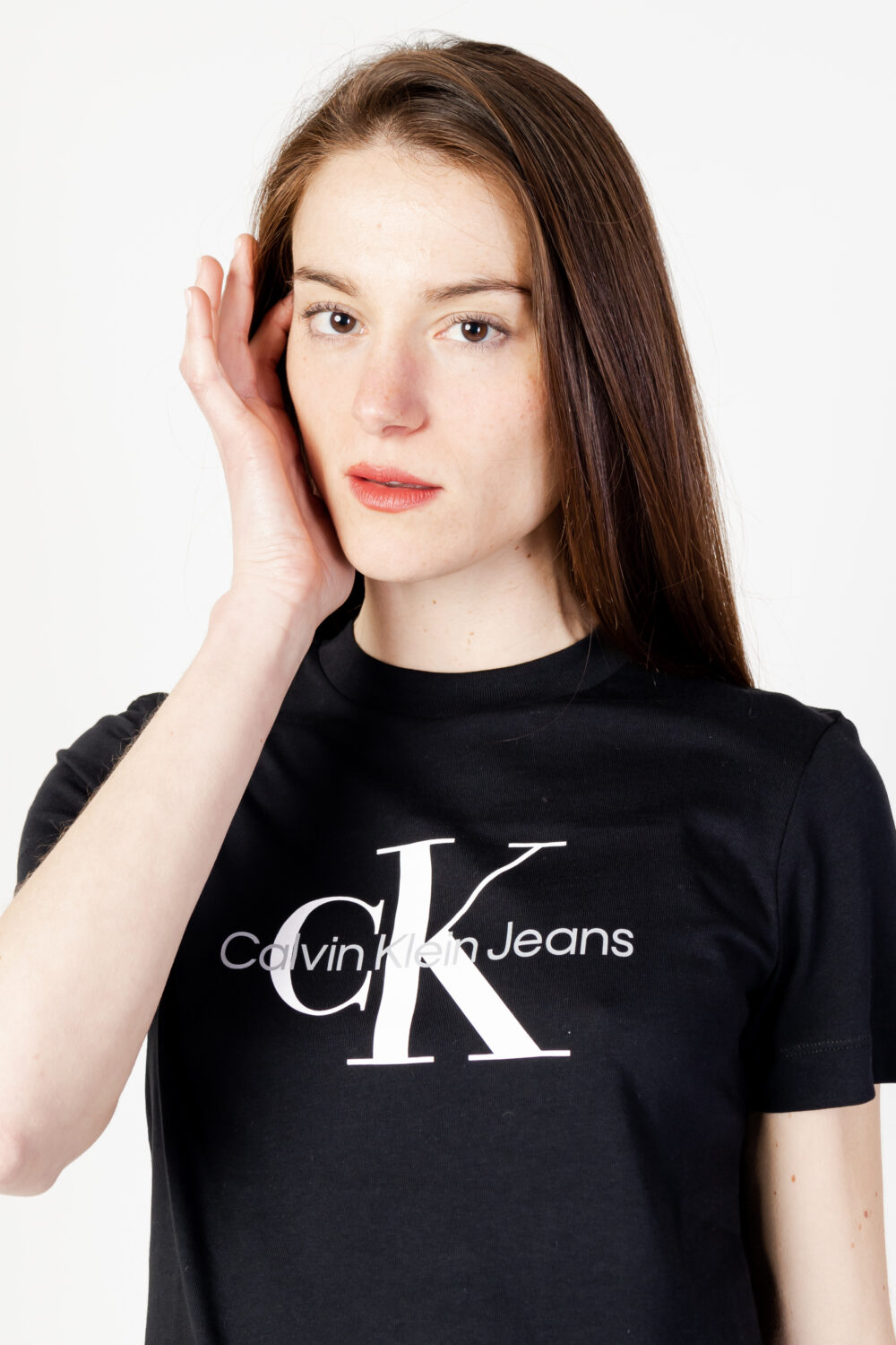 T-shirt Calvin Klein Jeans CORE MONOLOGO REGULAR Nero - Foto 2