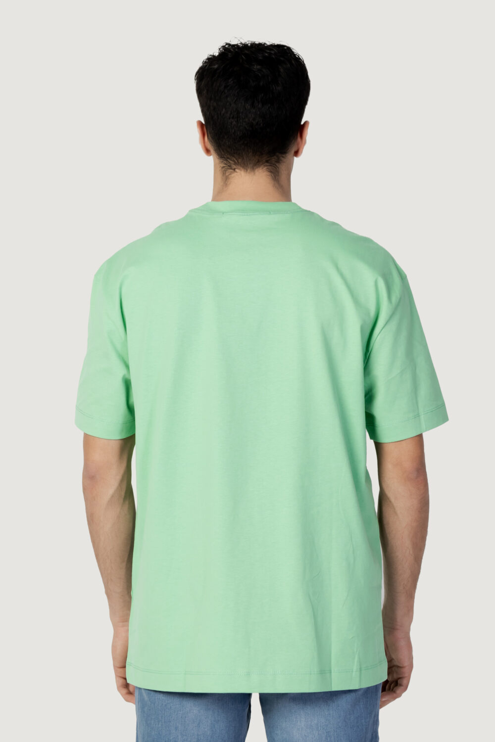T-shirt Calvin Klein Jeans MONOLOGO OVERSIZED T Verde - Foto 3