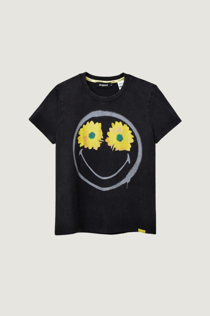T-shirt Desigual TS MARGARITA SMILEY Nero – 103151