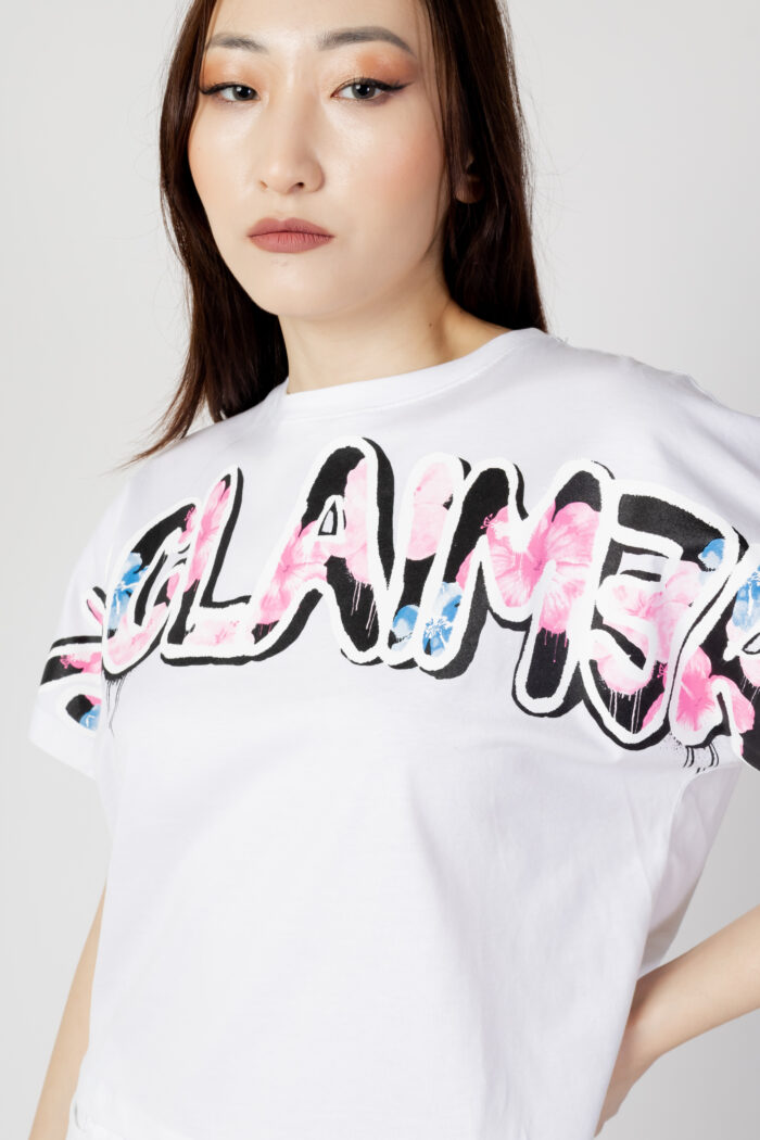 T-shirt Disclaimer LOGO Bianco