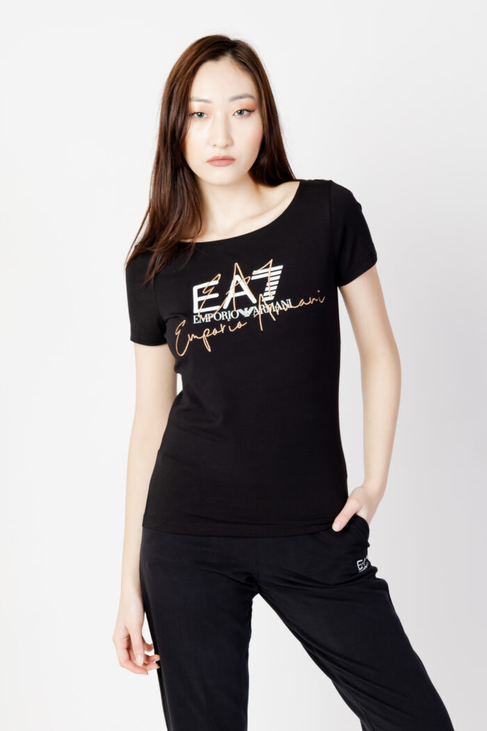 T-shirt Ea7 LOGO CORSIVO Nero – 104334