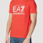 T-shirt EA7 STAMPA LOGO Rosso - Foto 1