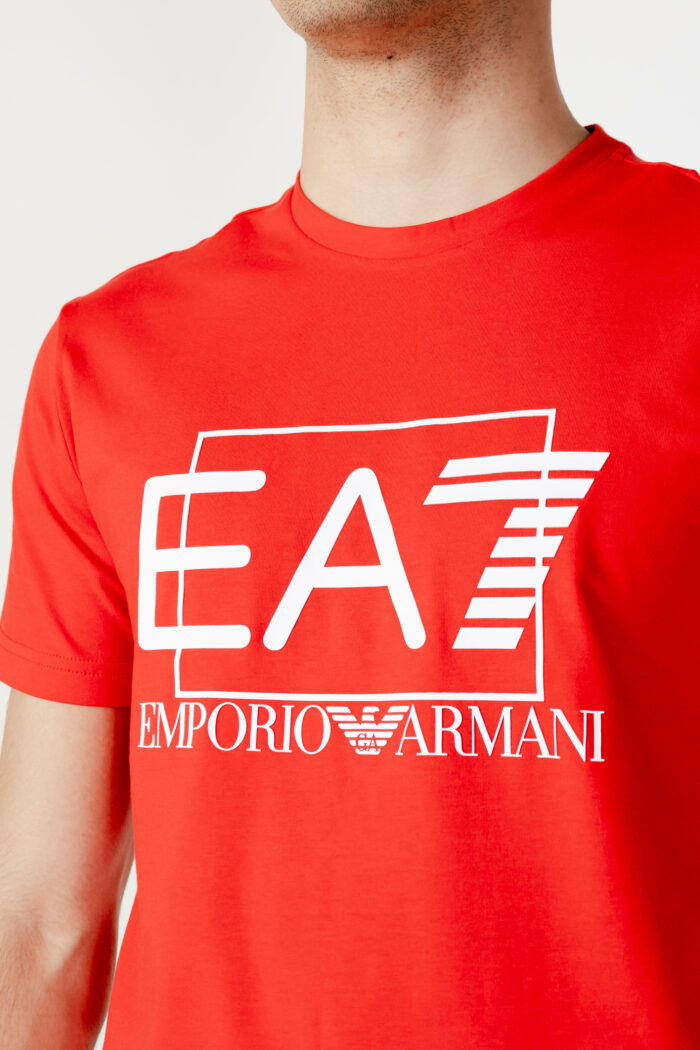 T-shirt Ea7 STAMPA LOGO Rosso – 104359