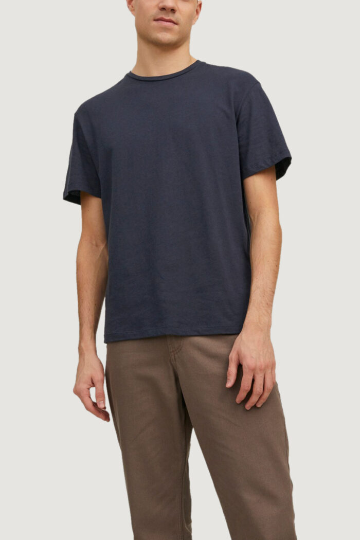 T-shirt Jack Jones JPRCC SOFT LINEN BLEND TEE SS SOLID LN Blu – 110434