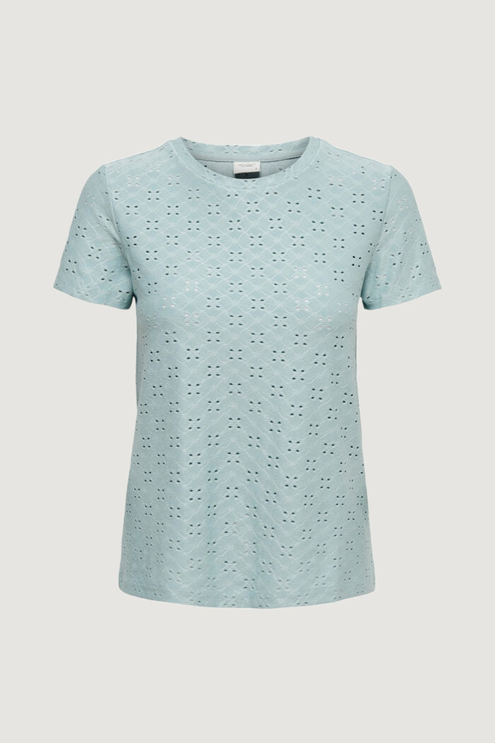 T-shirt Jacqueline De Yong JDYCATHINKA S/S TAG TOP JRS NOOS Celeste – 102644